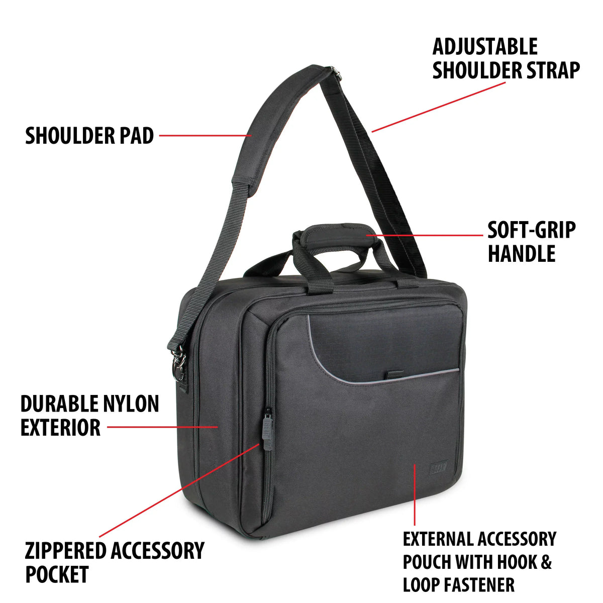 DJI Spark Drone Carrying Travel Case by USA Gear - Shoulder Strap, Dividers, Accessory Pockets