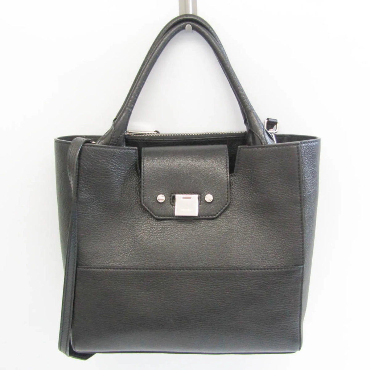 Pre-Owned Jimmy Choo Robin Women's Leather Shoulder Bag,Tote Bag Black (Good)