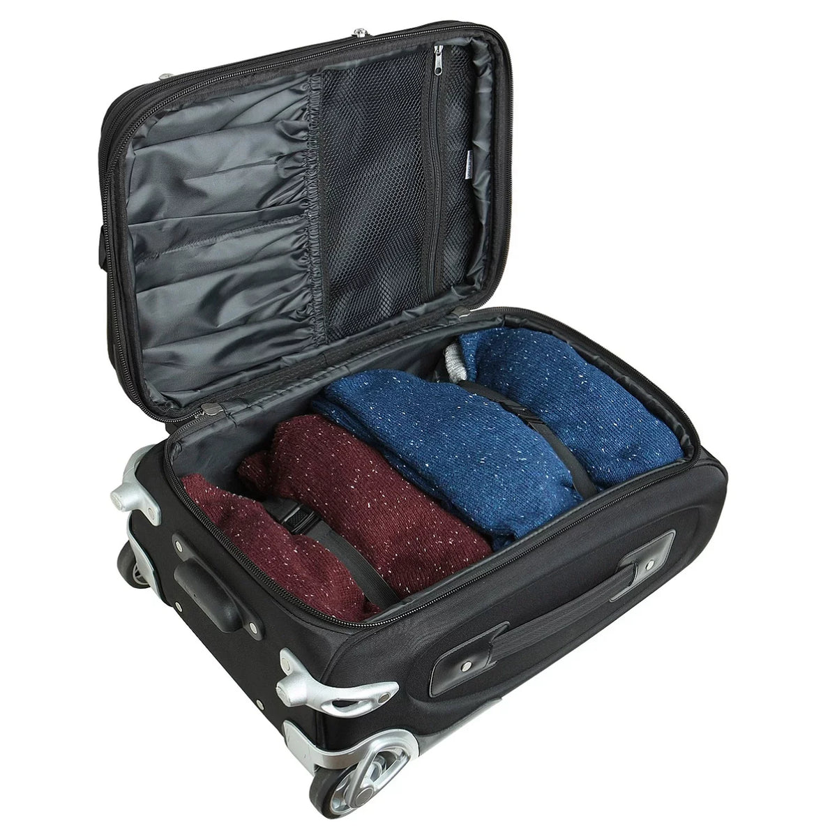 MOJO Black Los Angeles Lakers 21" Softside Rolling Carry-On Suitcase
