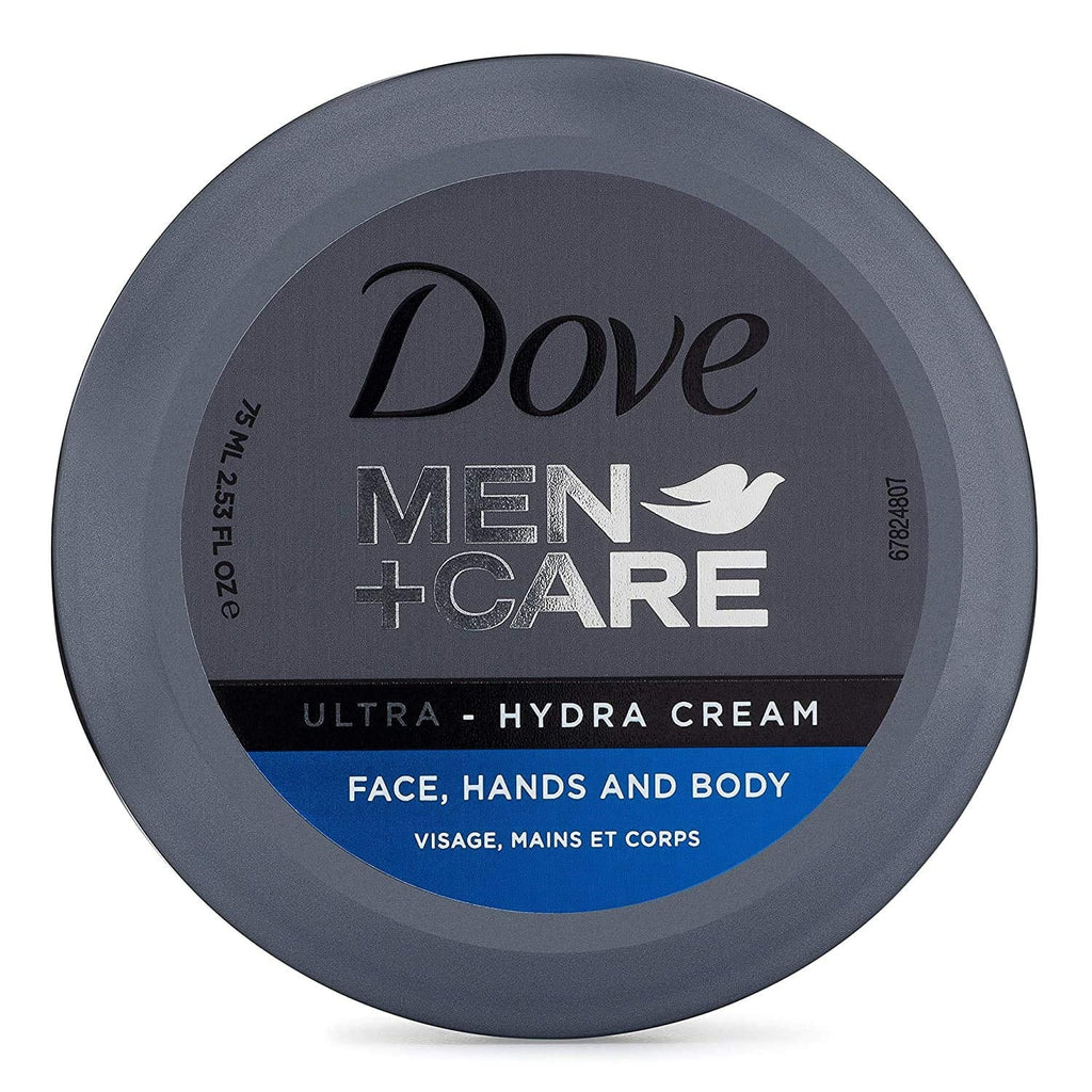 Dove Men+Care Ultra-Hydra Cream With 24 Hour Moisturization, 2.53 Fl Oz (Pack Of 5)