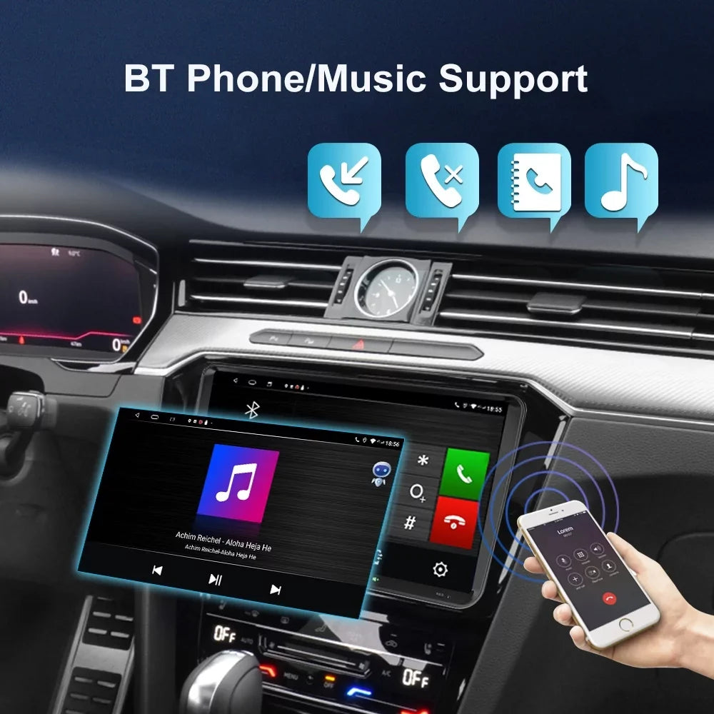 JMANCE 9 inch Android Car GPS Navigation for VW Volkswagen Golf Polo Tiguan Passat Jetta with Apple Carplay Android Auto BT WiFi RDS DSP FM with Backup Camera