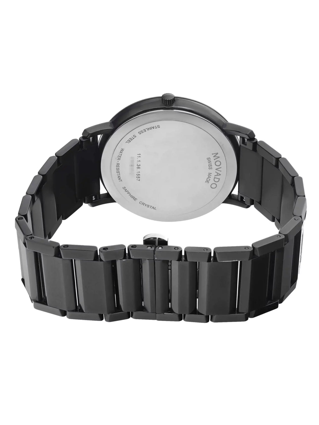 Movado Modern Classic 40mm Steel Black Dial Quartz Men Watch 0607408