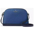 Kate Spade Crossbody Purse Tinsel Glitter Small Dome Blue Womens Accessories NEW