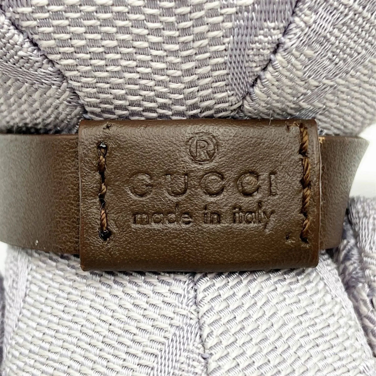 Pre-Owned GUCCI Gucci Bear Plush Toy Purple x Brown GG Canvas Interior Ladies Kids (Good)
