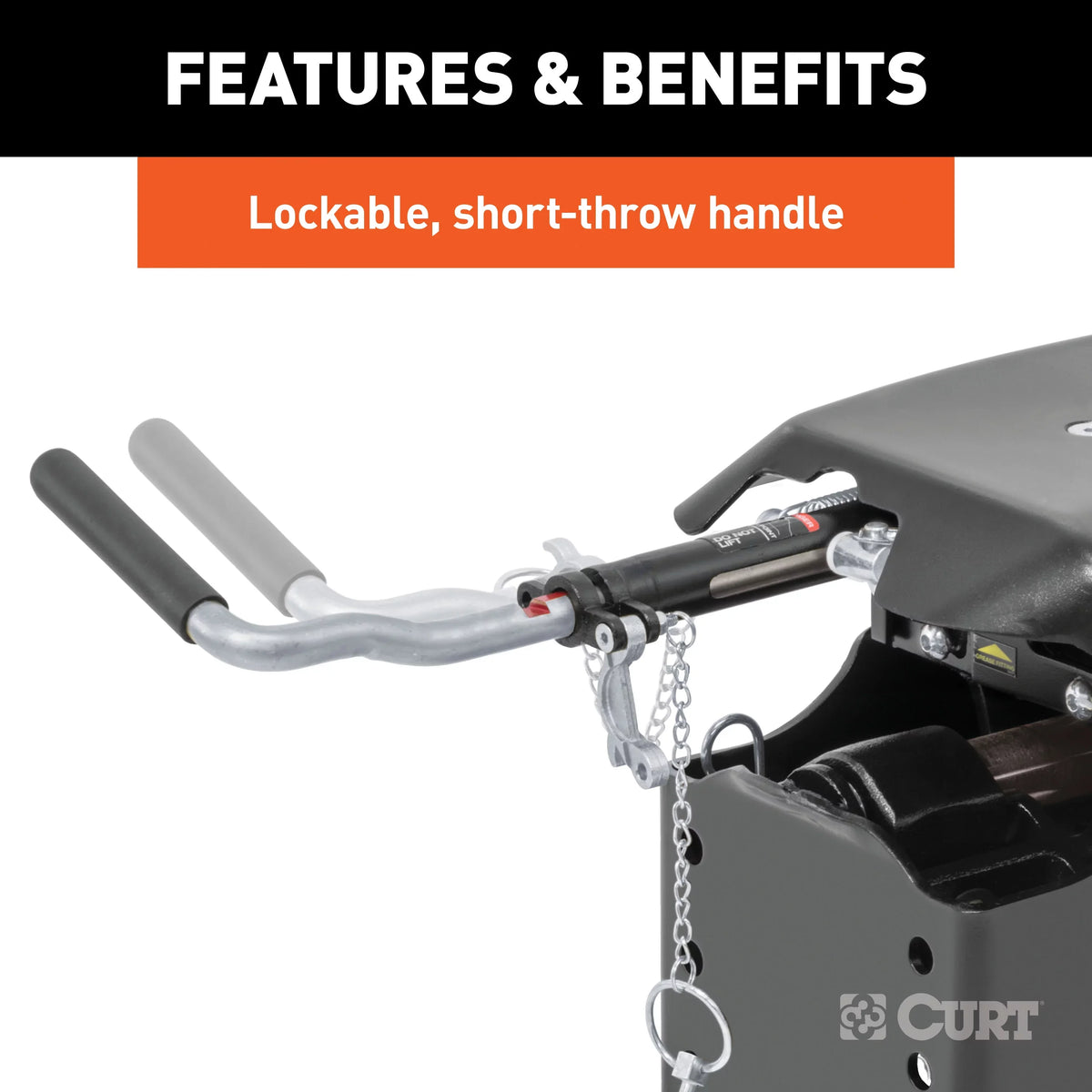CURT 16677 Q20 5th Circular part Slider Hitch, 20,000 lbs, Select Ford F-250, F-350, F-450, 6.75-Foot Bed Puck System