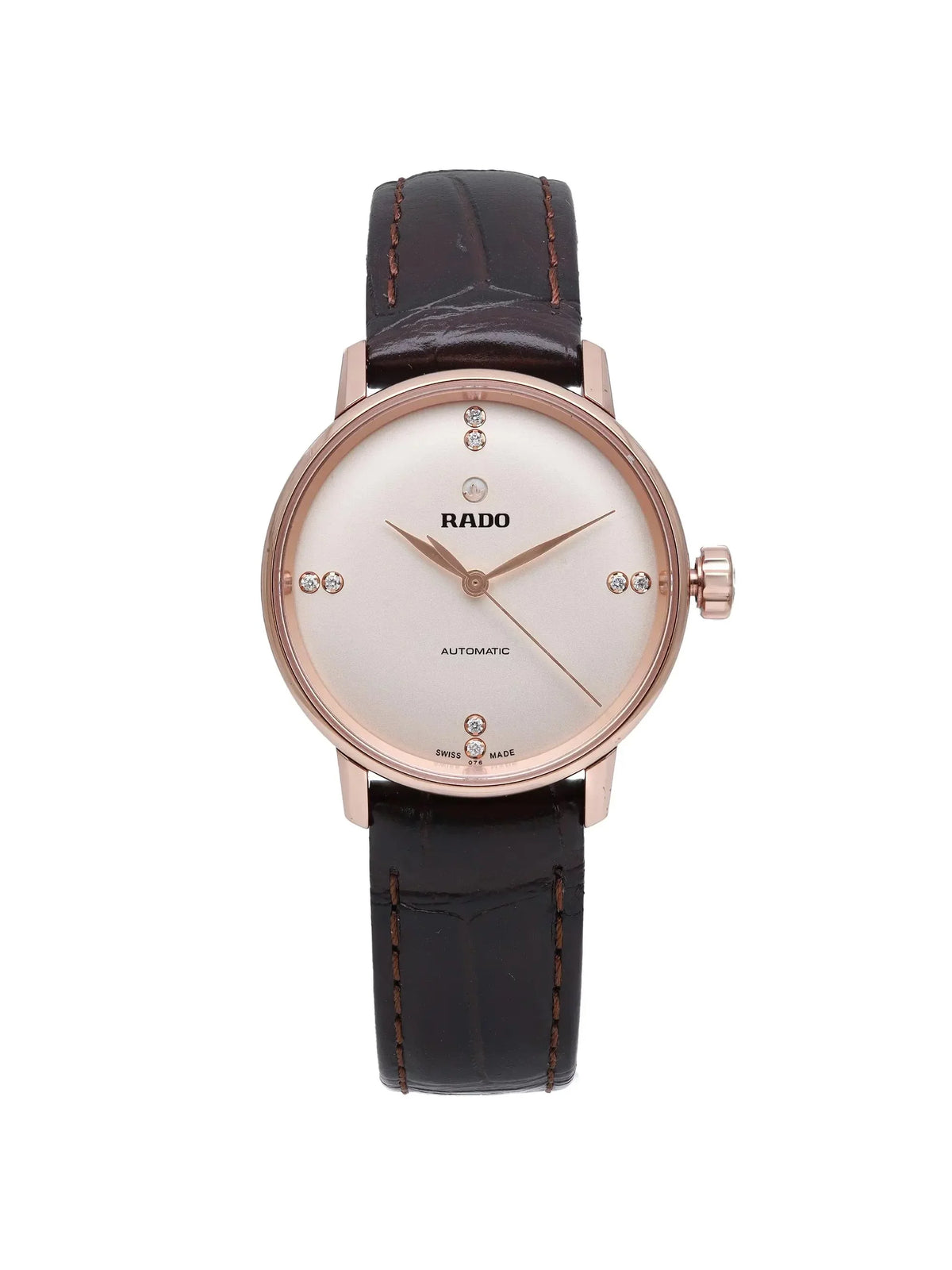 Rado Coupole Classic 31mm Rose Gold Steel Beige Dial Ladies Watch R22865765