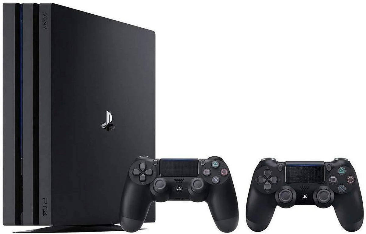 PlayStation 4 Pro Console Bundle (2 Items): PS4 Pro 1TB Console and an Extra PS4 Dualshock 4 Wireless Controller - Jet Black