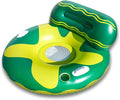 Harvio Two Handles Safe Pool Floating Chair for Adults -Green/Yellow