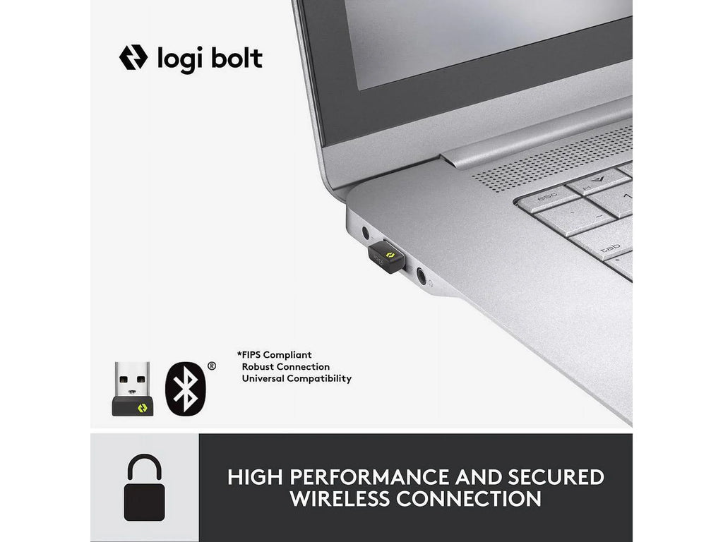 Logitech Signature MK650 Combo for Business, Wireless Mouse and Keyboard, Logi Bolt, Bluetooth, SmartWheel, Globally Certified, Windows/Mac/Chrome/Linux - Graphite