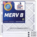 Filter King 15.5x33x1 Air Filter | 4-PACK | MERV 8 HVAC Pleated A/C Furnace Filters | MADE IN USA | Actual Size: 15.5 x 33 x .75"