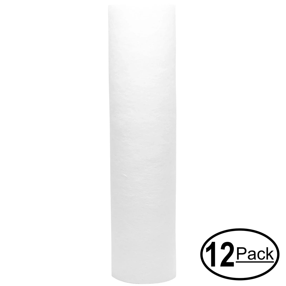 12-Pack Replacement for Culligan RVF-10 Polypropylene Sediment Filter - Universal 10-inch 5-Micron Cartridge for Culligan RVF-10 Exterior Water Filter - Denali Pure Brand