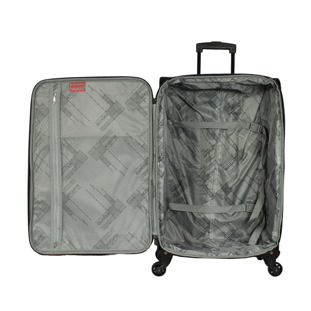 Dejuno Lisbon 3-Piece Lightweight Expandable Spinner Luggage Set - Burgundy