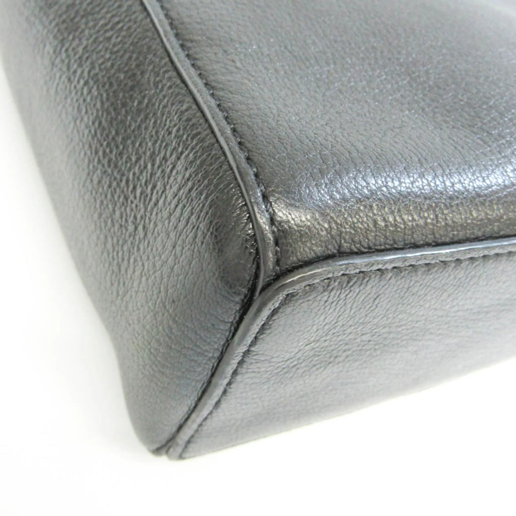Pre-Owned Jimmy Choo Robin Women's Leather Shoulder Bag,Tote Bag Black (Good)