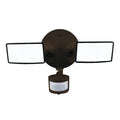 HALO Outdoor TGS Twin Square Head, 2500 Lumen, 4000K CCT Motion Flood Light in Bronze