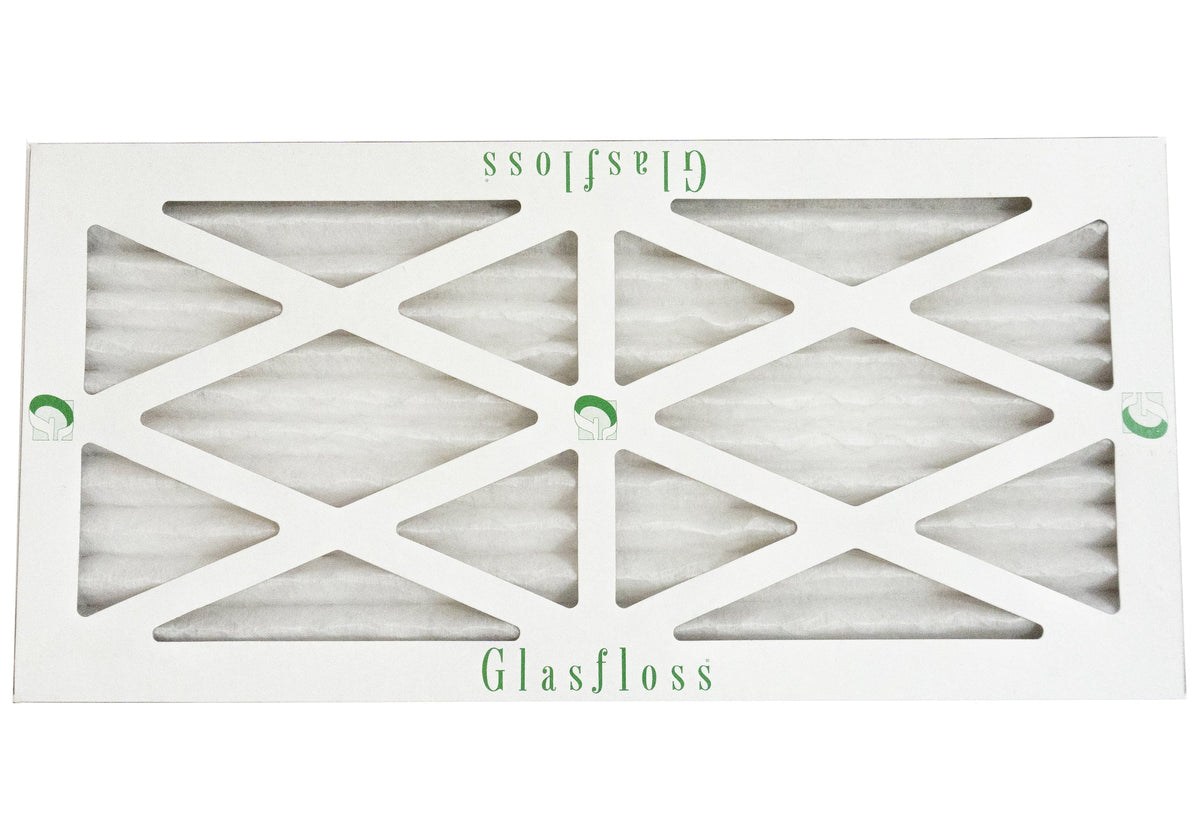 Glasfloss 8x24x1 - MERV 10 -Qty:12 - Furnace Air Filter - Made in USA (Actual Size: 7.5 x 23.5x7/8 inch)