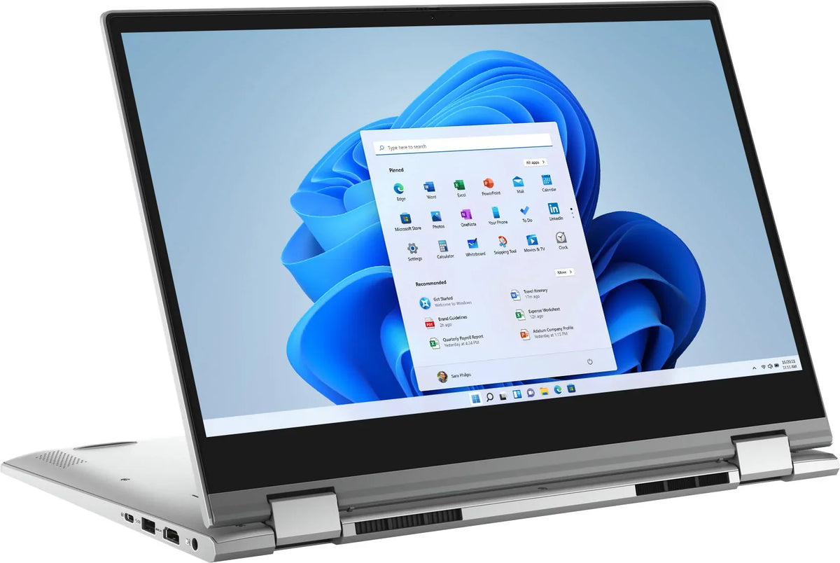 Inspiron 5000 2-in-1 Laptop / 14" HD Touch-Screen / 11th Gen Intel Core i3-1115G4/ 8GB DDR4/ 256GB SSD/ Webcam/ WiFi 6/ Bluetooth/ Win 10/Platinum Silver/ with UltraTech Mouse Pad Bundled