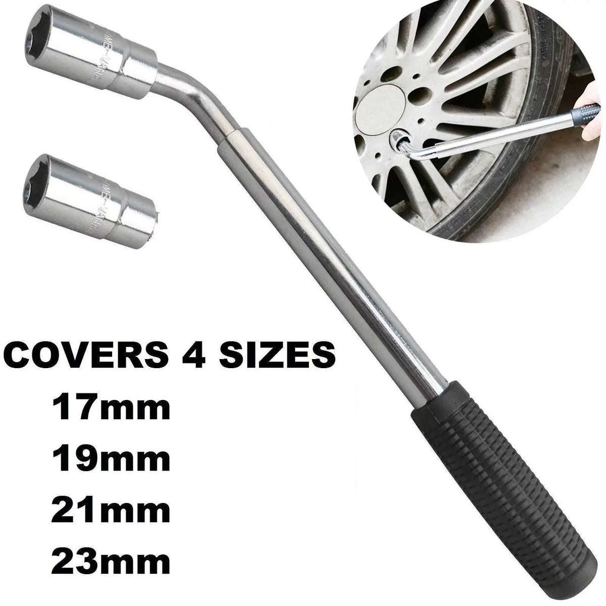 Dayplus Heavy Duty 2 Ton Scissor Jack + Extendable Circular part Wrench Car Van Repair Tool Kit