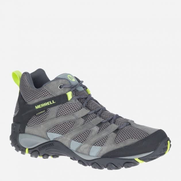 Merrell J036211 Mens Hiking Shoes Alverstone Mid GTX Granite/Keylime US Size 12