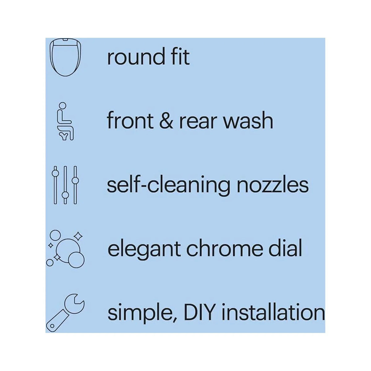 Brondell Swash Ecoseat White Elongated Bidet System