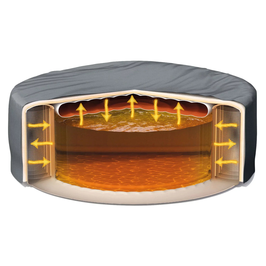 Intex PureSpa Plus Inflatable Hot Tub + Intex Tray Accessories (4 Pack)