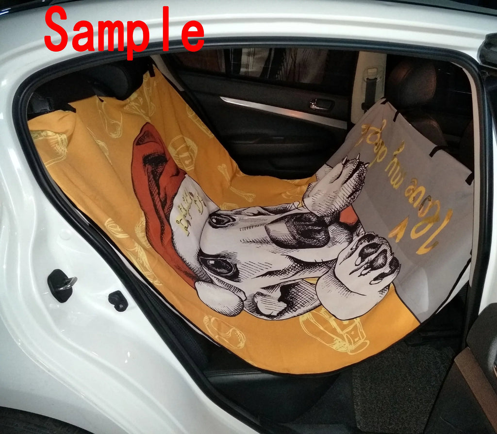 GCKG Unique Cute Cat Design Pet Car Chair Cover Dog Car Chair Mat Hammock Cargo Mat Trunk Mat For Cars Trucks and SUV 54x60 inches