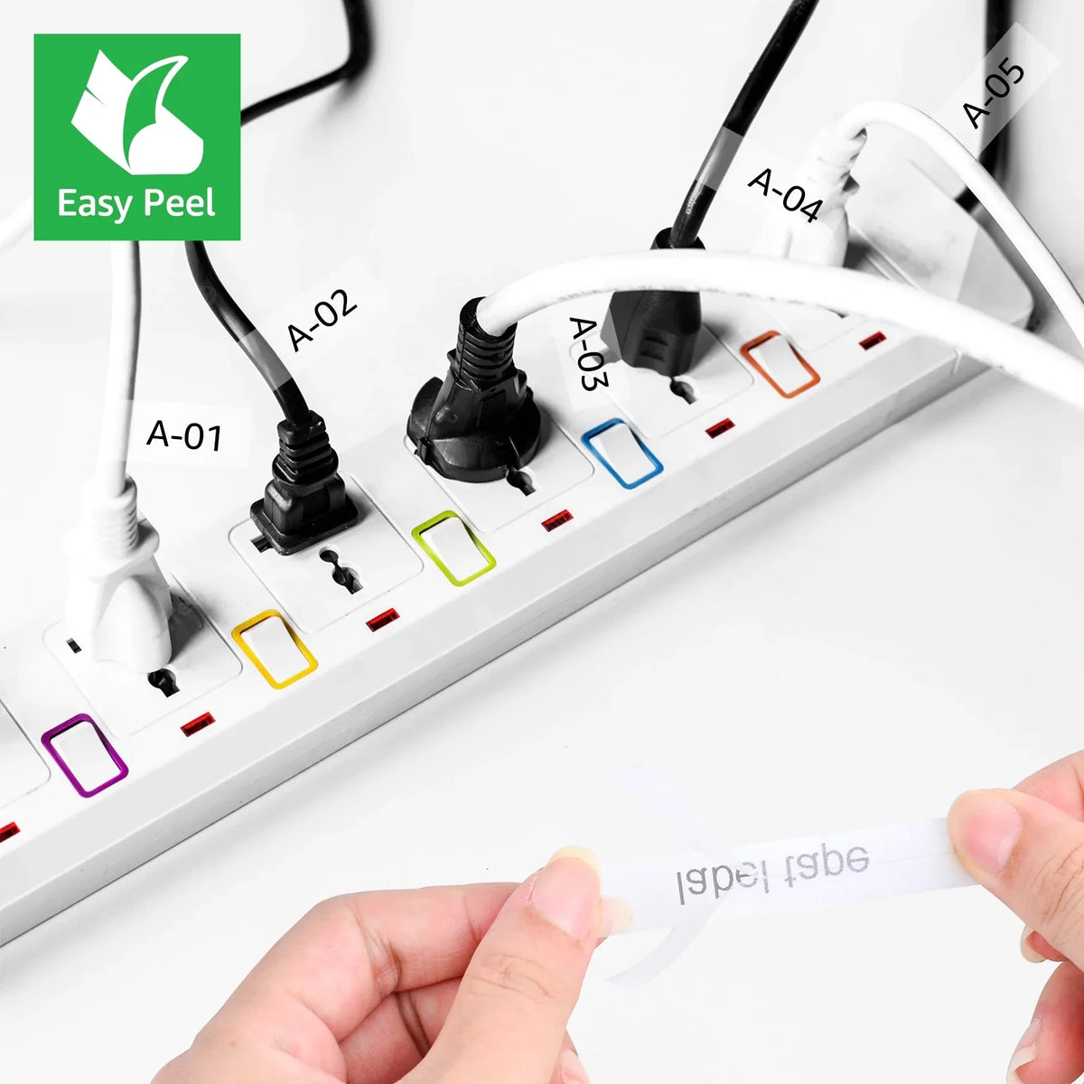 GREENCYCLE 5PK Compatible for Brother P-touch 12mm x 8m Black on Clear TZ TZe TZe-FX131 TZ-FX131 TZe-131 TZ-131 Flexible ID Cable Wire Label Tape