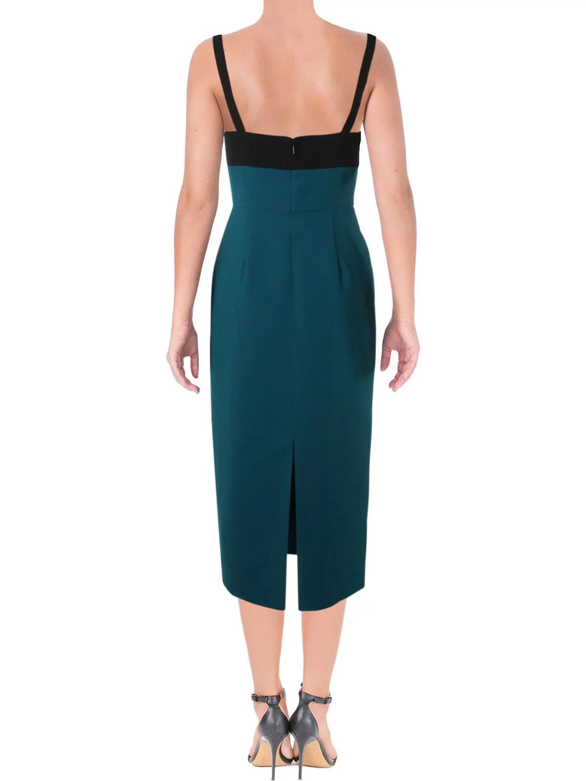 JILL Jill Stuart Womens Sleeveless V-Neck Midi Dress