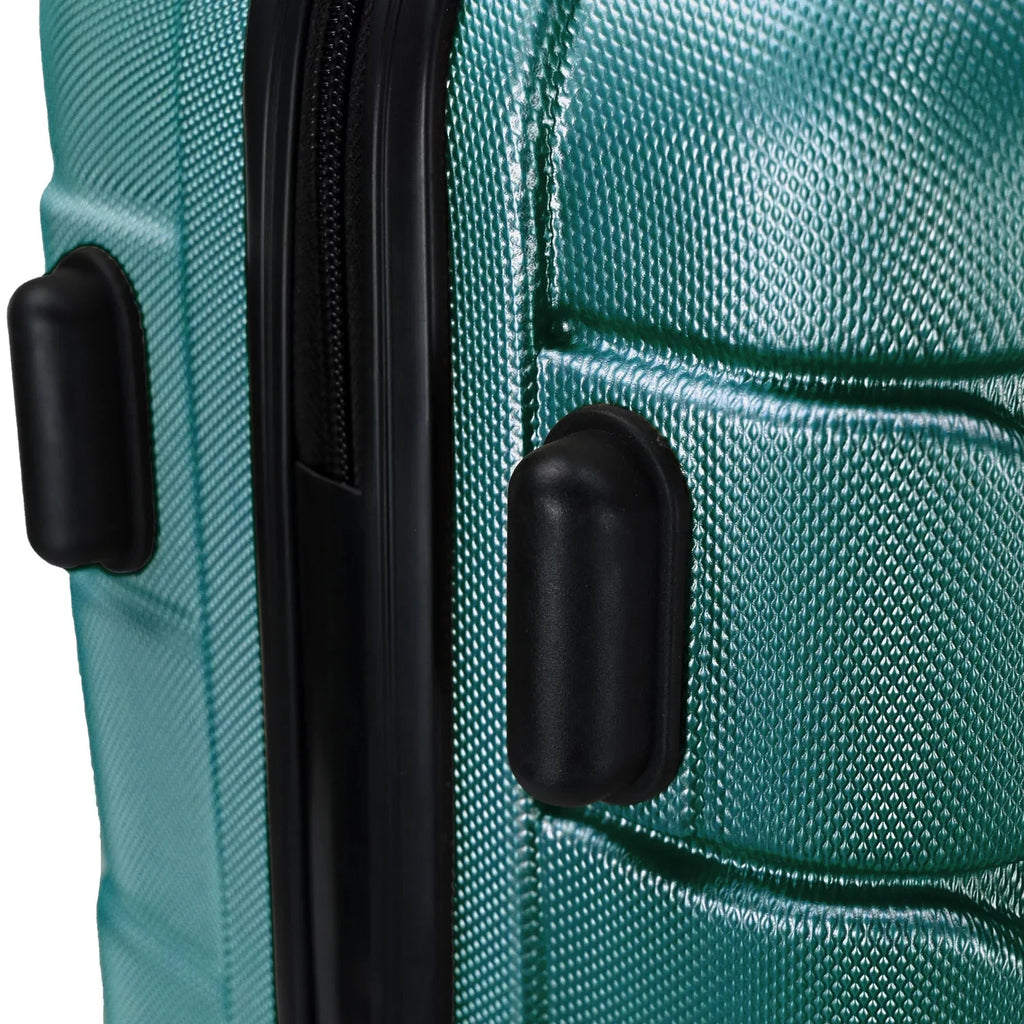 Elite Luggage Omni 3-Piece Hardside Spinner Luggage Set, Teal