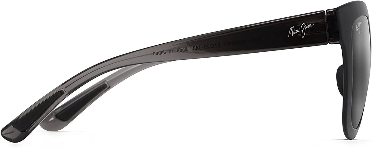 Maui Jim Women's Anuenue Polarized Classic Sunglasses, Translucent Grey/Neutral Grey, Medium