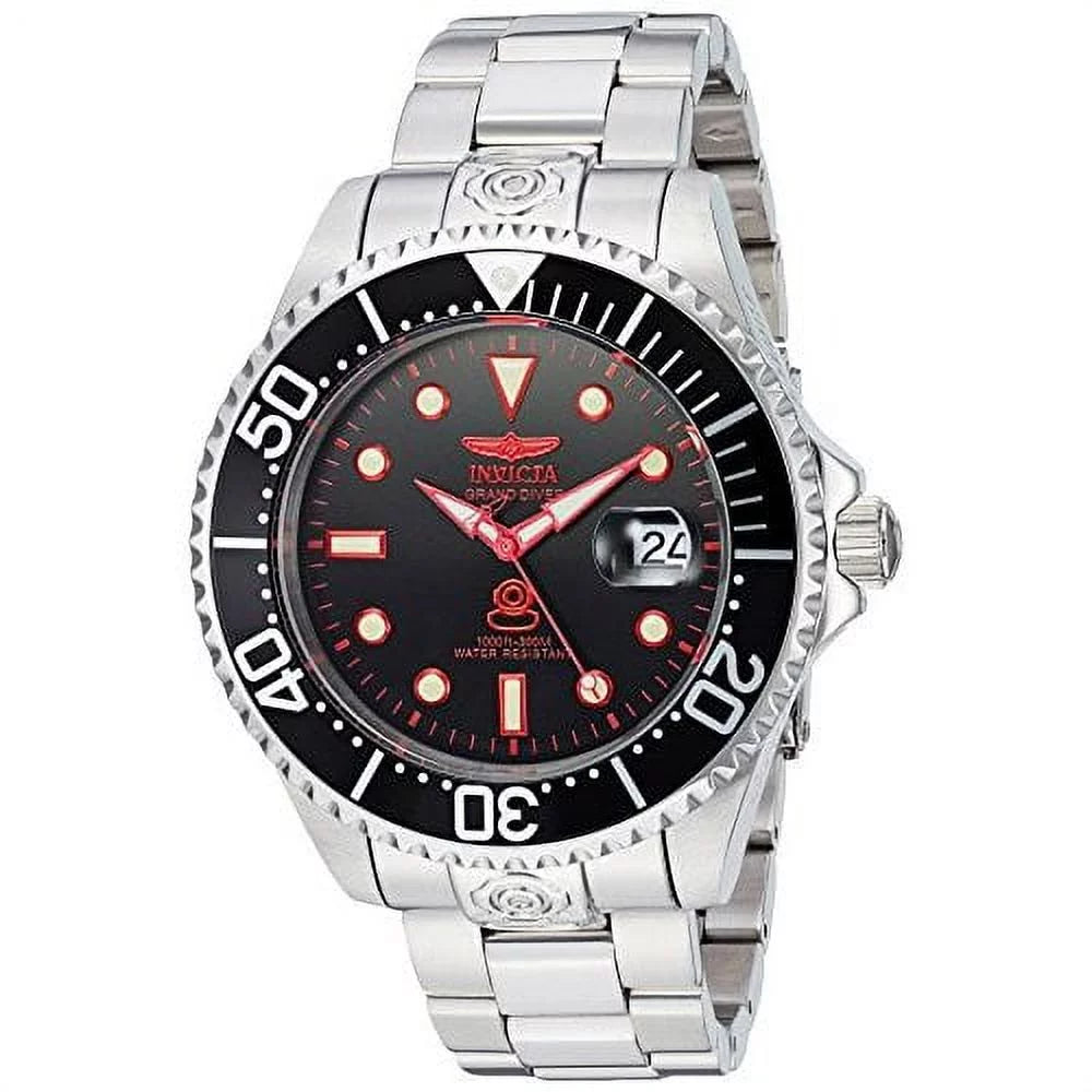 Invicta Men's PRO DIVER Steel Bracelet & Case Automatic Black Dial Analog Watch 24764