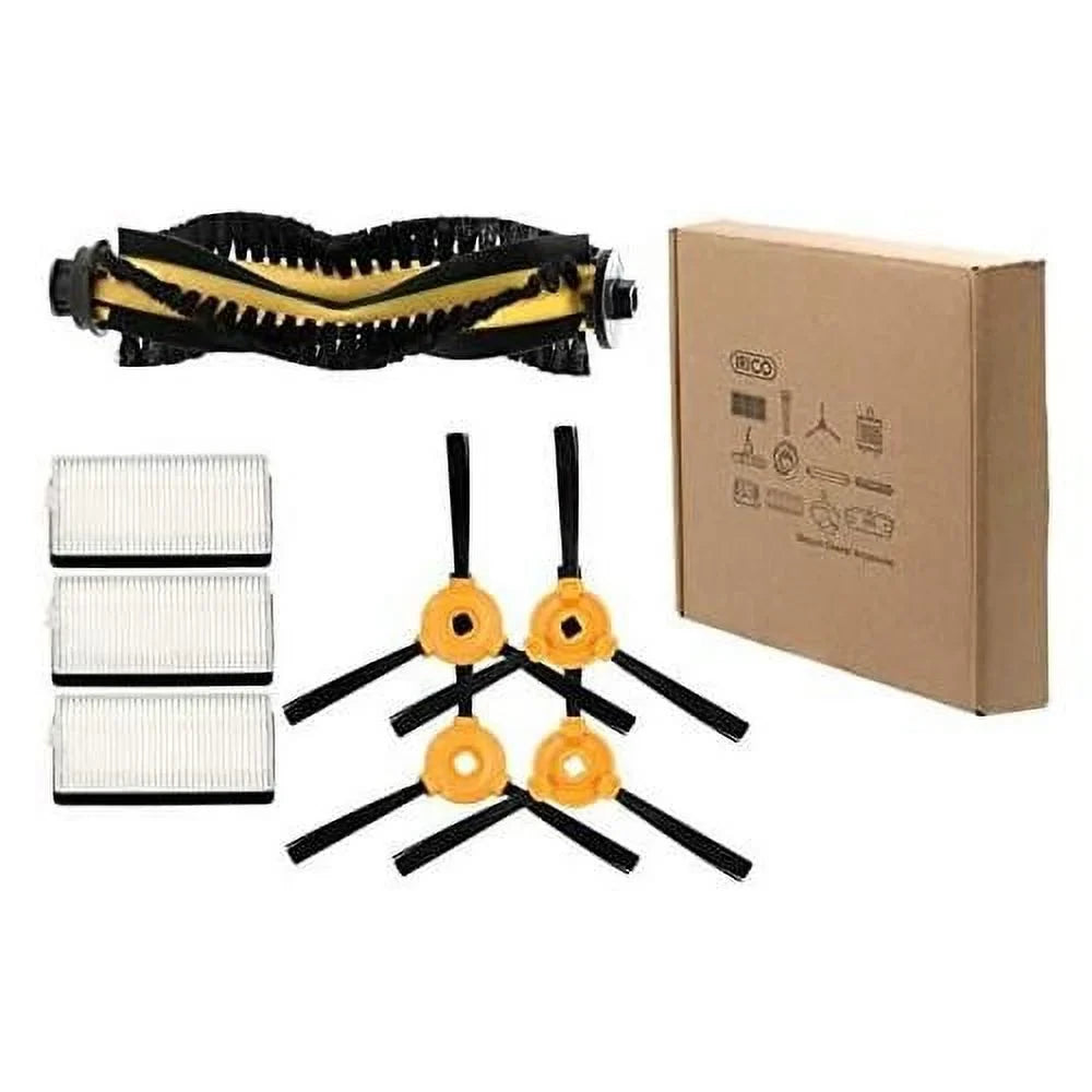 N79S & N79 Replacement Kit | 3 Sets Of High Efficiency Filters, 4 Side Brushes, 1 Main Brush For DEEBOT N79S & N79