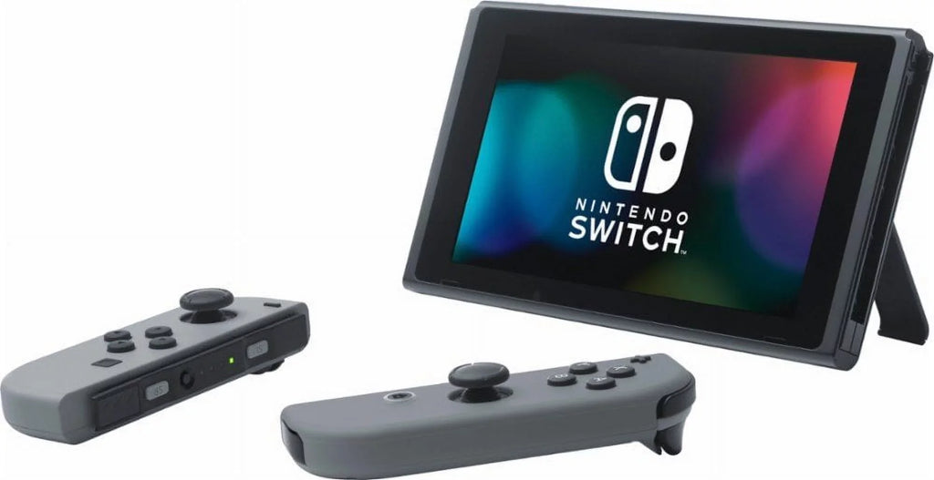 Nintendo Switch 32GB Console Gray Joy-con Bundle:Mario Kart 8 Deluxe and Deluxe Travel Case,The Legend of Zelda:Breath of the Wild,Pro Controller,Joy-Con Circular part (Set of 2)