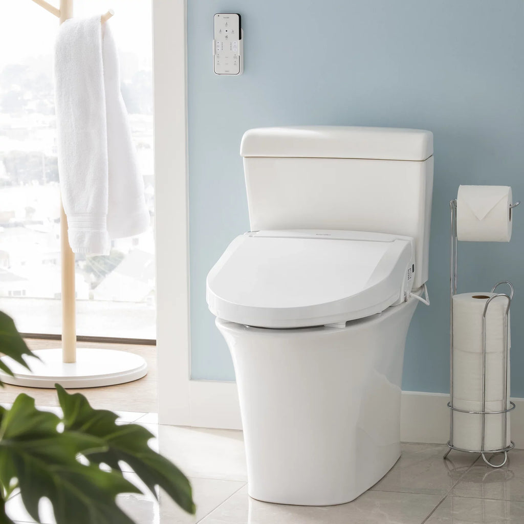Brondell Swash DR802 Advanced Bidet Toilet Chair with Remote Control, Elongated White