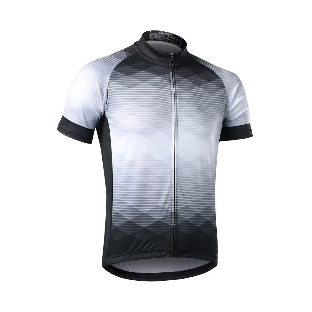 Lixada Men Cycling Jersey Breathable Short Sleeve Bike Shirt and Padded Shorts MTB Bike Clothing Suit