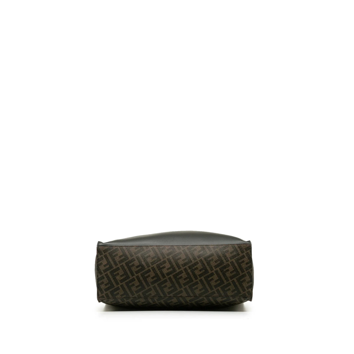 Pre-Owned Authenticated Fendi 1974 Zucca Shopping Tote Coated Canvas Fabric Brown Satchel Unisex (Good)