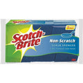 Scotch-Brite Non-Scratch Scrub Sponges 0.8" Height x 4.3" Width x 2.8" Depth - 9/Pack - Cellulose - Blue