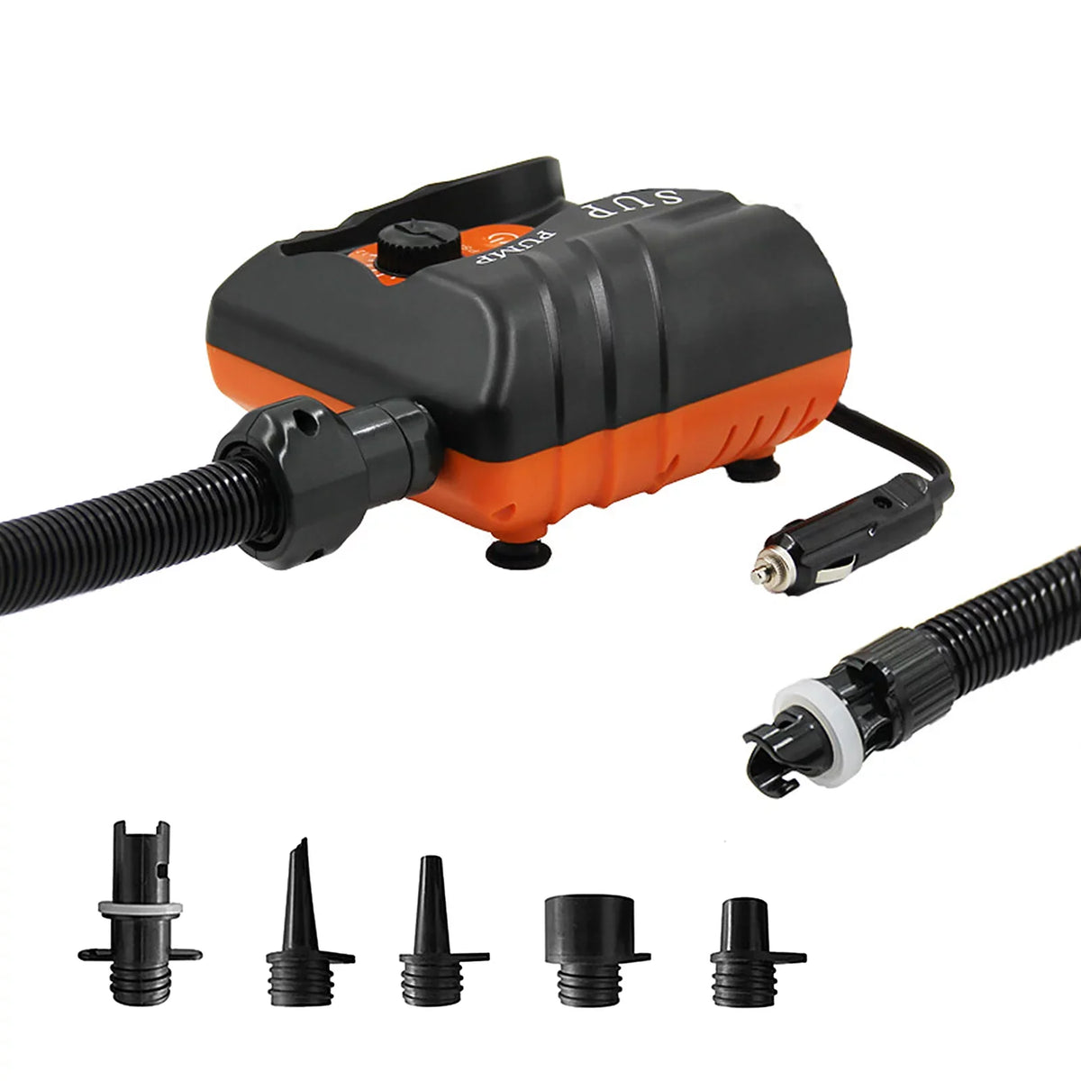 EasytoUse 16 PSI Electric Air Pump with 6 Nozzles for Inflatables and Boats, Edition