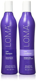 Loma Hair Care Violet Shampoo Violet Conditioner Duo, 12 Fl Oz each