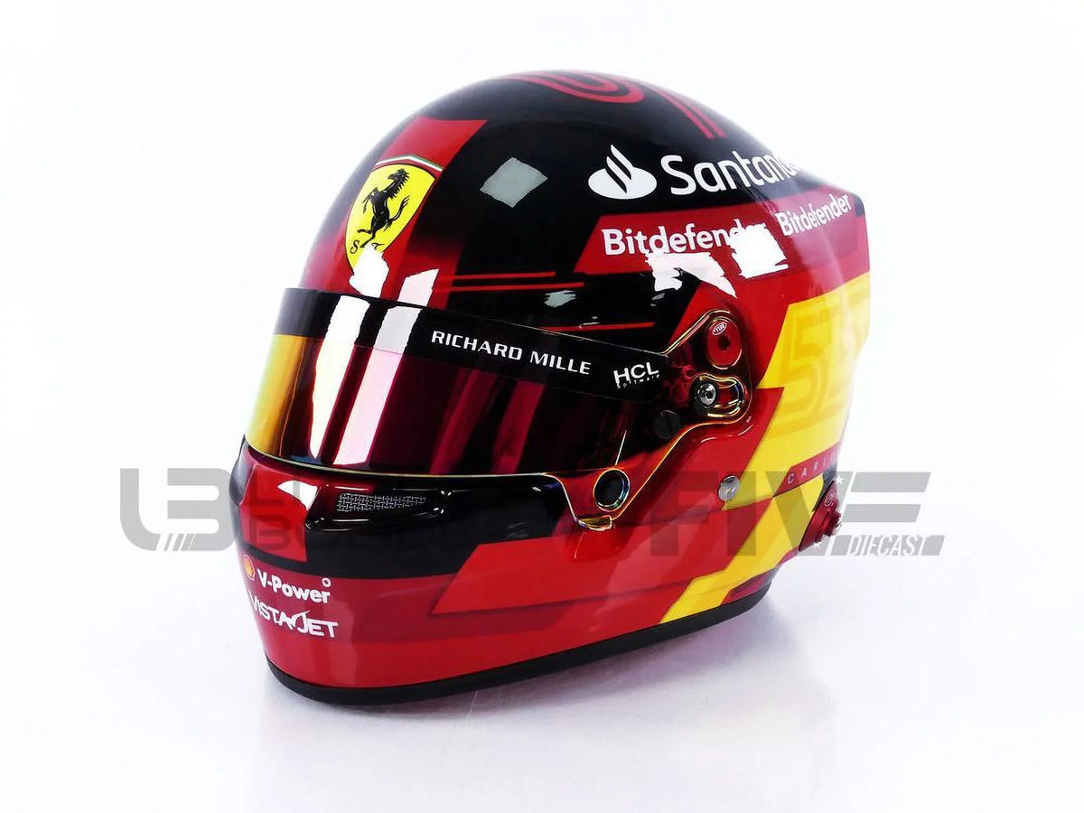 MINI HELMET 1/2 - CASQUE Carlos Sainz Jr - Ferrari F1 2023