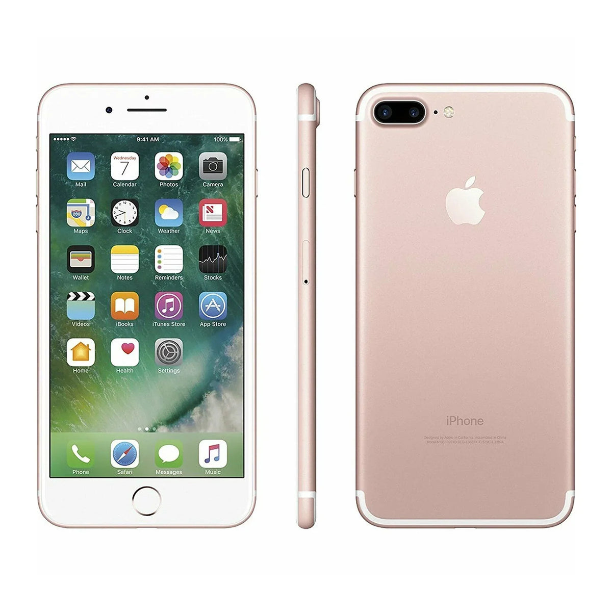 Restored Apple iPhone 7 Plus, 128 GB, Rose Gold - GSM Unlocked - GSM compatible (Refurbished)