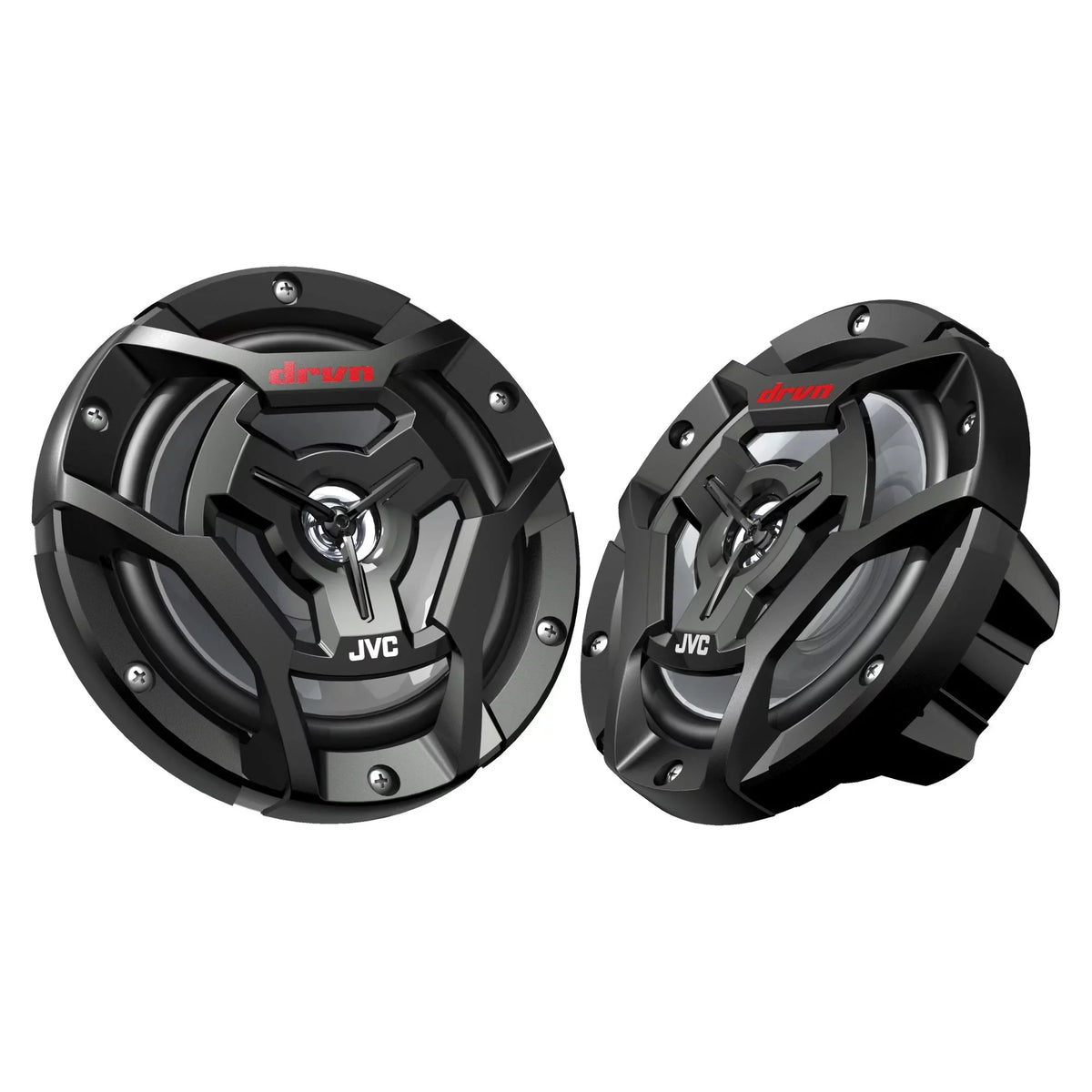 JVC KD-T91MBS Marine Stereo w/ CD, BT, USB, SiriusXM Ready, Amazon Alexa + Pair CS-DR6200M 6.5" Black Marine Speakers