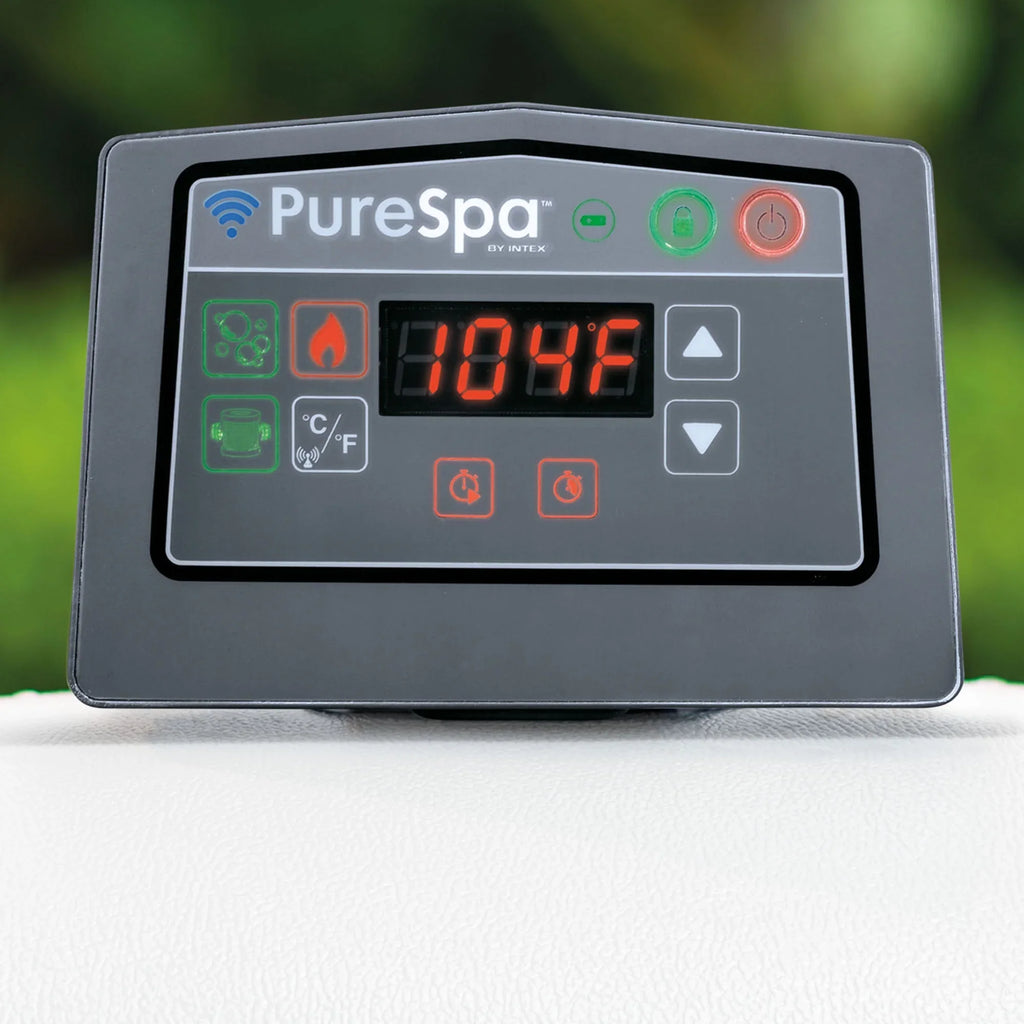 Intex PureSpa Plus Inflatable Hot Tub + Intex Tray Accessories (4 Pack)