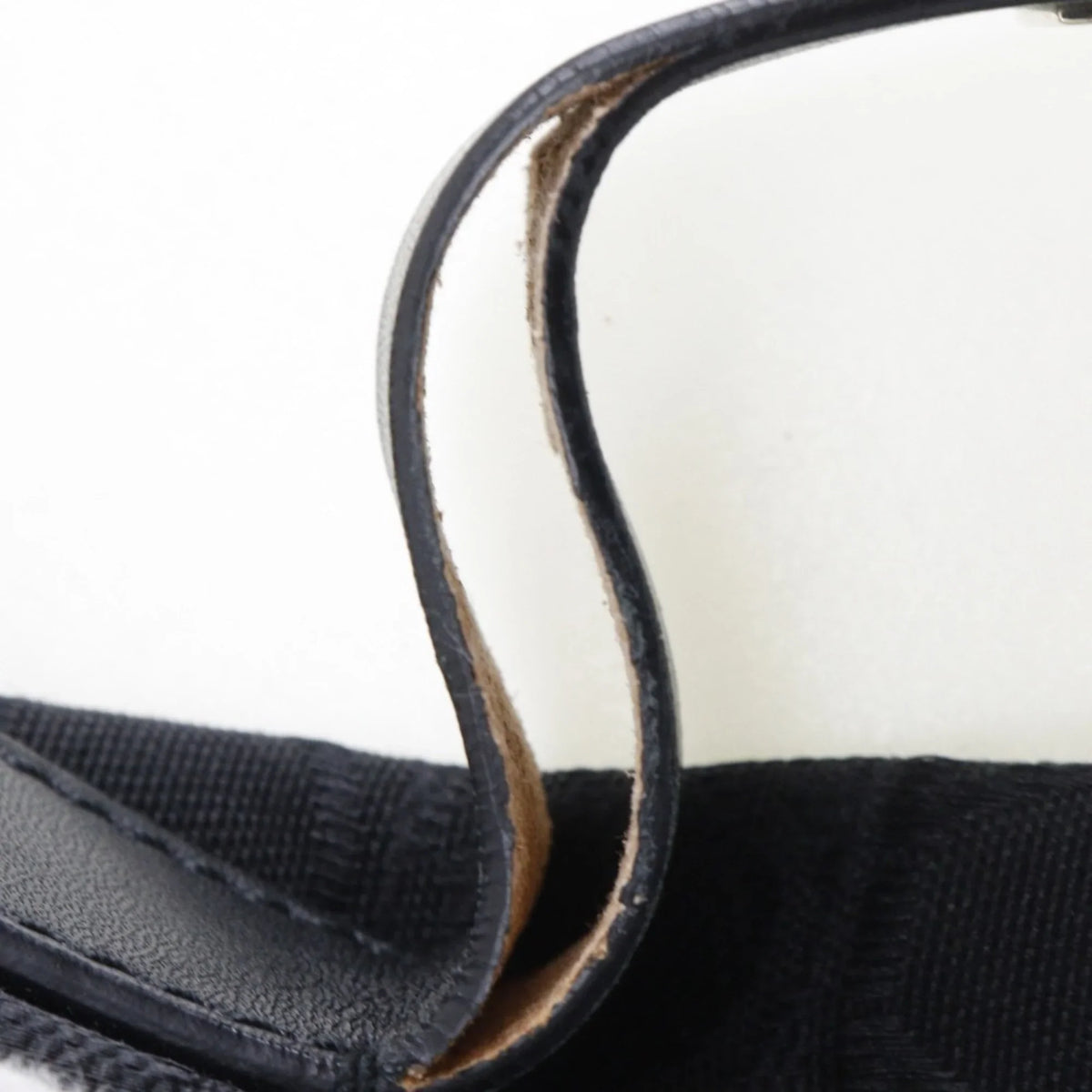 Pre-Owned Salvatore Ferragamo One Shoulder Bag Gancini AB-21 2779 Canvas x Leather Black Ladies (Fair)
