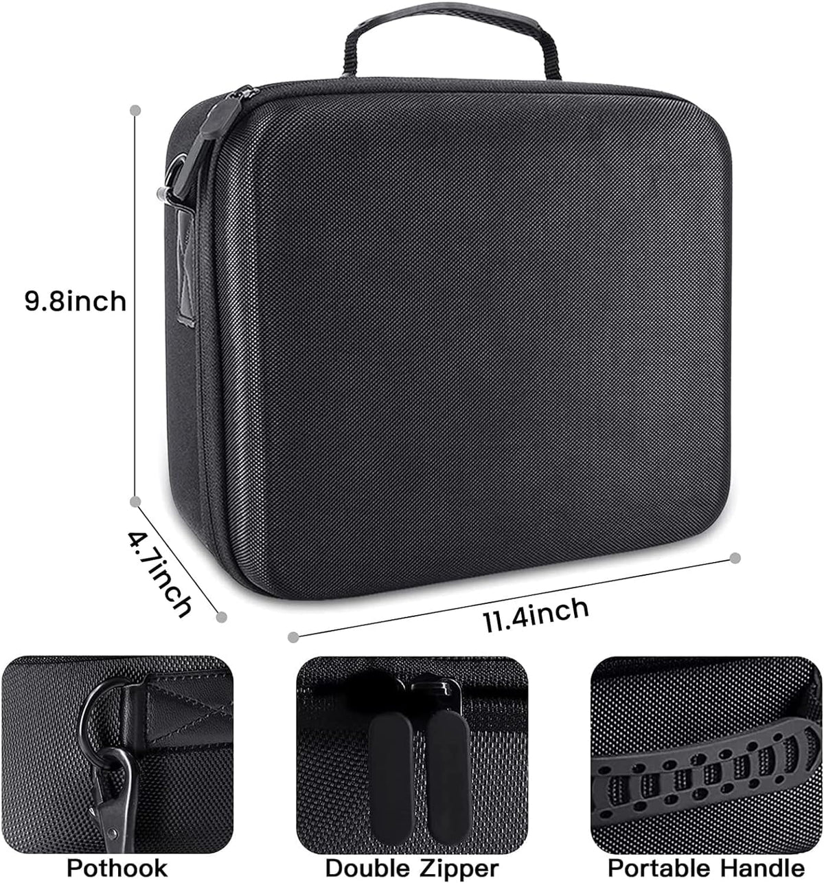 HEYSTOP Carrying Case Compatible with Nintendo Switch / Switch OLED Model 2021, Portable Hard Shell Travel Bag for Switch Console & Accessories