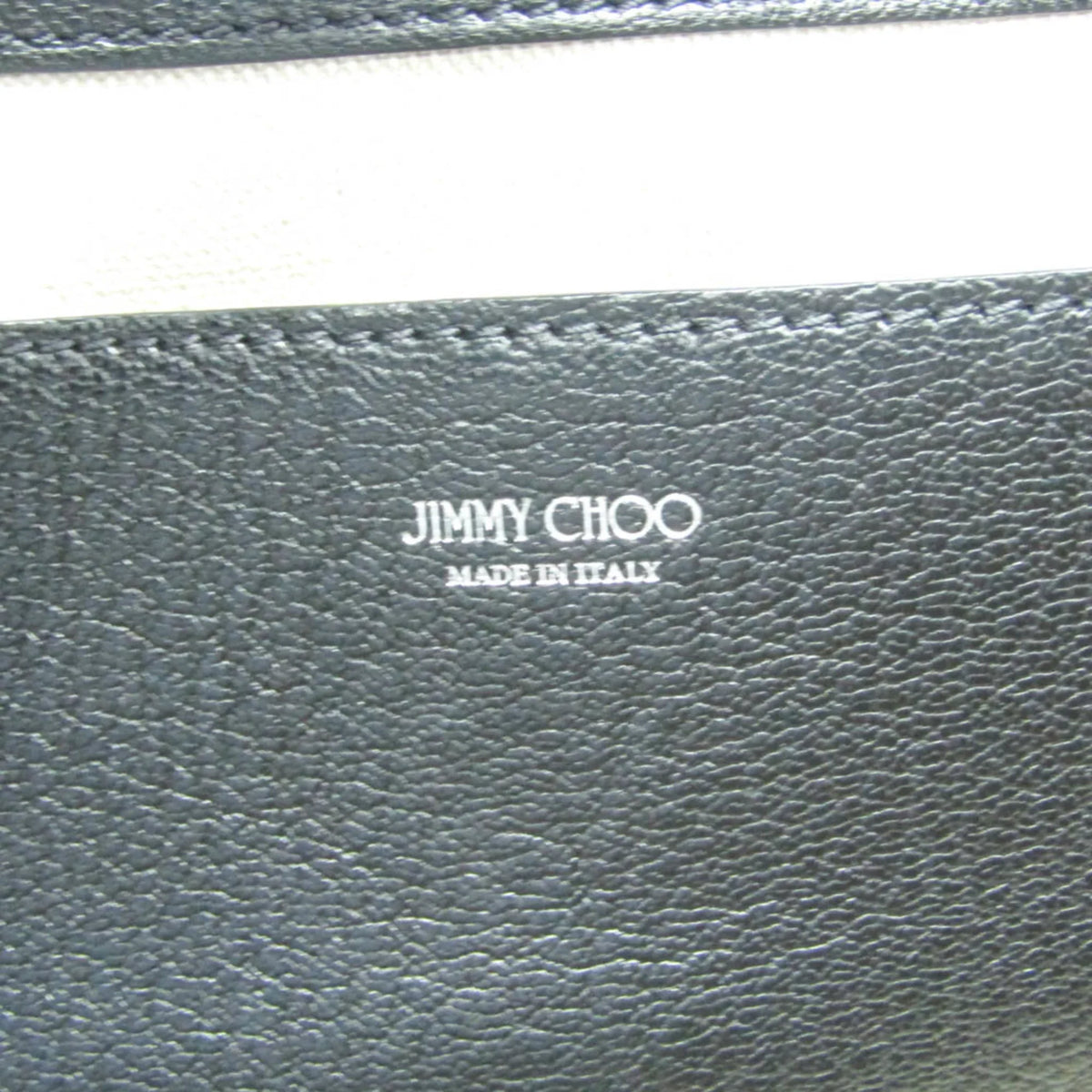 Pre-Owned Jimmy Choo Robin Women's Leather Shoulder Bag,Tote Bag Black (Good)