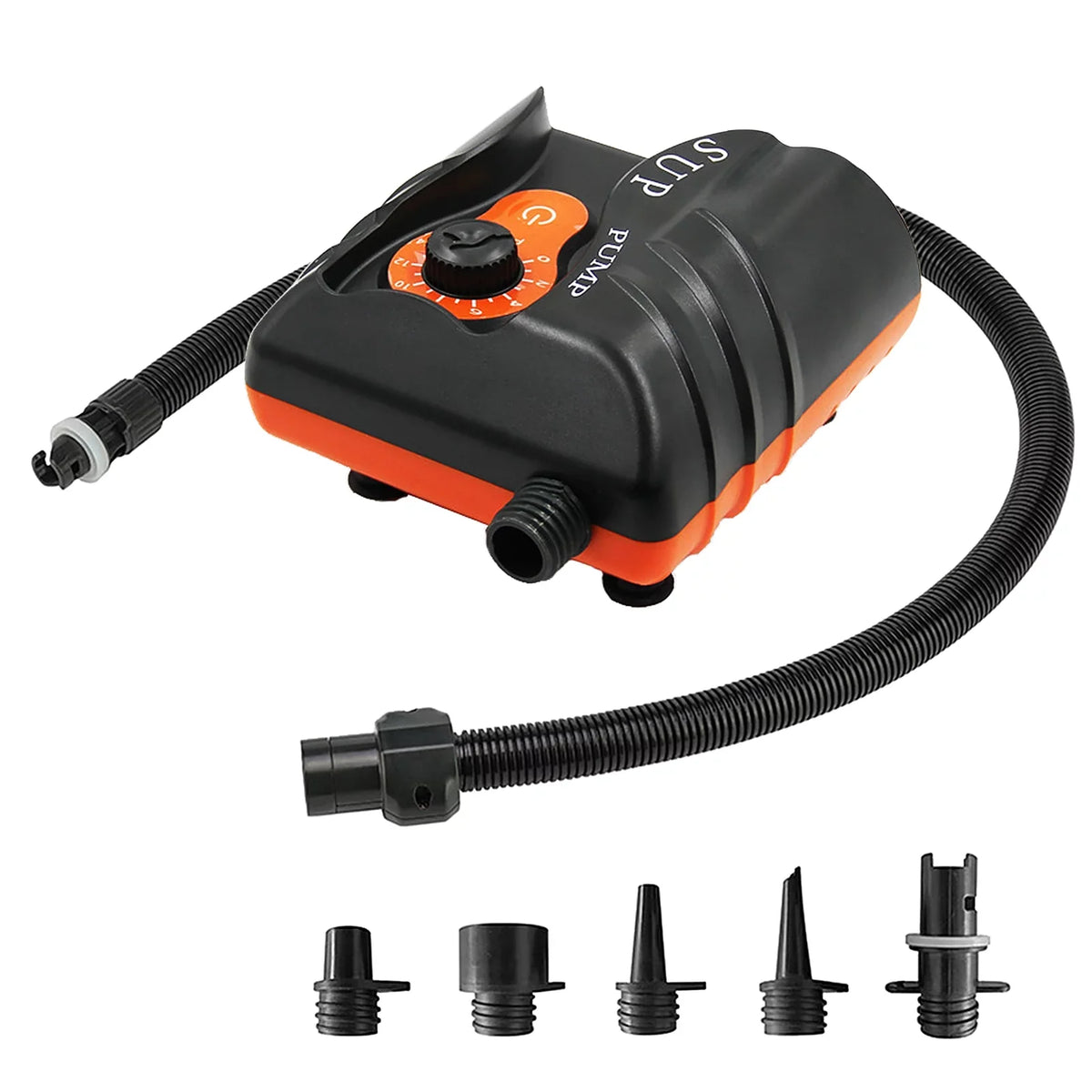 EasytoUse 16 PSI Electric Air Pump with 6 Nozzles for Inflatables and Boats, Edition