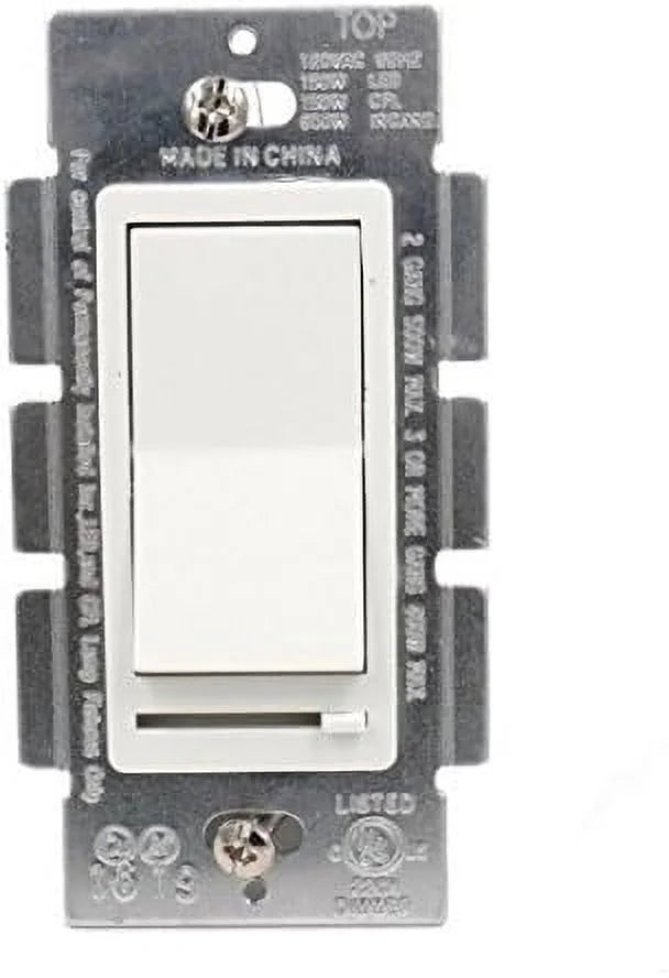 LED Wall Dimmer Switch For LED Lights,Three Way & Single Pole,150W LED And CFL Compatible, 600W Incandescent, Rocker Switch & Slide Dimmer, No Neutral Wire Required, 120V, 3 Pack