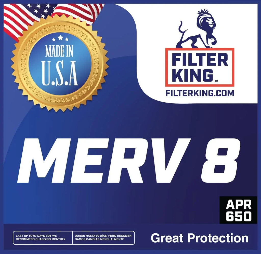 Filter King 24x64x1 Air Filter | 4-PACK | MERV 8 HVAC Pleated A/C Furnace Filters | MADE IN USA | Actual Size: 24 x 64 x .75"
