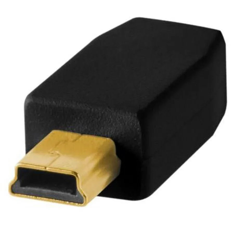Pro USB 2.0 A Male to Mini-B 5 Pin Cable - 15 Feet - Gold Plated