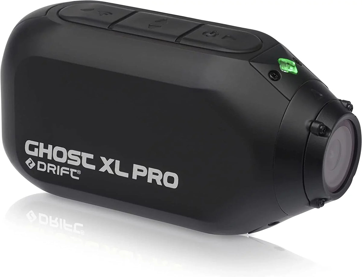 Drift Ghost XL Pro 4K Action Camera, Image Stabilization 4 Hour Battery Life Waterproof Camera 140 Degree Wide Angle Support External Mic